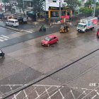 Calzadas mojadas en Guayaquil este 2 de octubre.