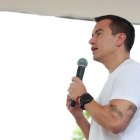 El presidente Daniel Noboa fue el encargado de anunciar el programa Jóvenes en Acción.