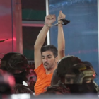 Aquiles Álvarez llegó a la clínica Alcívar, en Guayaquil, bajo resguardo militar este viernes 2 de octubre.