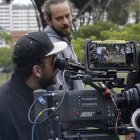 Nosotros, mi papá y el perro se rodó en distintos puntos de Quito. Para su director, Pablo Arturo Suárez, la ciudad debía funcionar como un personaje y reflejar la cotidianidad de sus protagonistas.