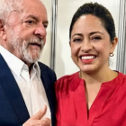 Paola Pabón compartió una fotografía junto al presidente de Brasil, Luiz Inácio Lula de Silva.