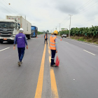En el tramo Quevedo–San Juan y el puente El Convento, en donde el Ministerio de Infraestructura constató la colocación de guardavías.