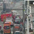 Unidades del Cuerpo de Bomberos acudieron a una vivienda de las calles 40 y Goyena para atender el incendio.
