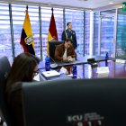 El presidente Daniel Noboa cumple agenda reservada en Cuenca.