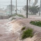 Inundación provocada por el paso de la tormenta tropical Polo, en Guaymas al sur de Sonora (México).