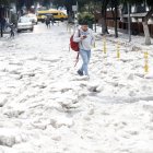Solo de la av. Colón se retiraron 400 metros cúbicos, es decir 50 volquetas de granizo.