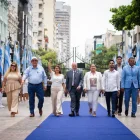 Ceremonia: La Unción Cívica se realizó en el parque Centenario sin la presencia de la alcaldesa subrogante, Tatiana Coronel.
