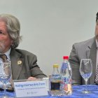 Rodrigo Gómez de la Torre y Andrés Robalino, del Comité Empresarial Ecuatoriano