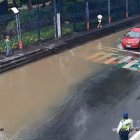 Segura EP reportó acumulación de agua por marea alta en dos sectores de Guayaquil.
