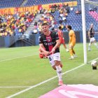 Quintana de Independiente del Valle y su gol ante Aucas.