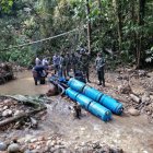 Imagen referencial. La minería ilegal en Sucumbíos ha originado operativos de las Fuerzas Armadas.