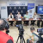 Reprensastes de la Cámara Nacional de Acuacultura anuncian AquaExpo International 2026.