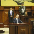 David Rosero, vocal del CPCCS, habló por más de dos horas ante el Pleno de la Asamblea Nacional.