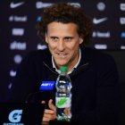Diego Forlán, seleccionador interino de Uruguay.
