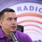 El presidente Daniel Noboa en entrevista radial este 14 de octubre.