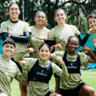 Jugadoras de Guerreras Albas en un entrenamiento.