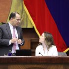 Mishel Mancheno es la presidenta de la Asamblea Nacional de Ecuador.