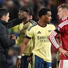 Noni Madueke marcó el gol de triunfo de Arsenal.