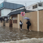 En sectores como Urdesa se registraron inundaciones este 19 de octubre de 2026.