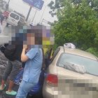 El vehículo involucrado en el accidente de tránsito registrado en la vía Perimetral.
