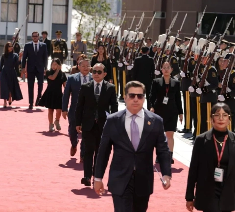 El superintendente de Compañías, Luis Cabezas Klaere, ingresa a rendición de cuentas del presidente Daniel Noboa.