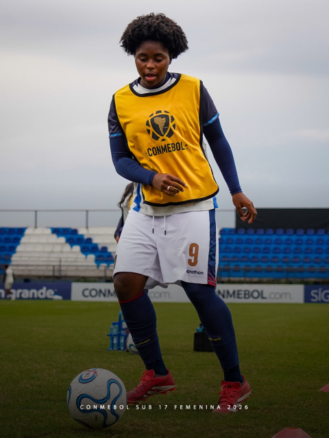 Jaslym Valverde delantera de Ecuador Sub-17.