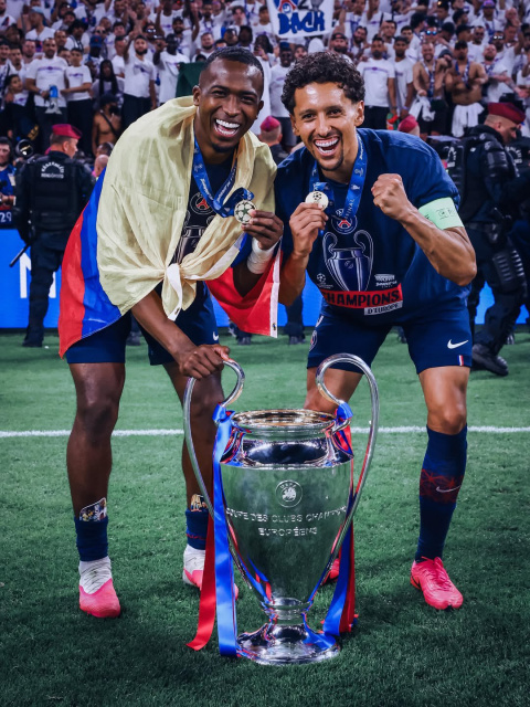 Pacho y Marquinhos hicieron historia en la Champions League al conquistar su segunda Orejona.