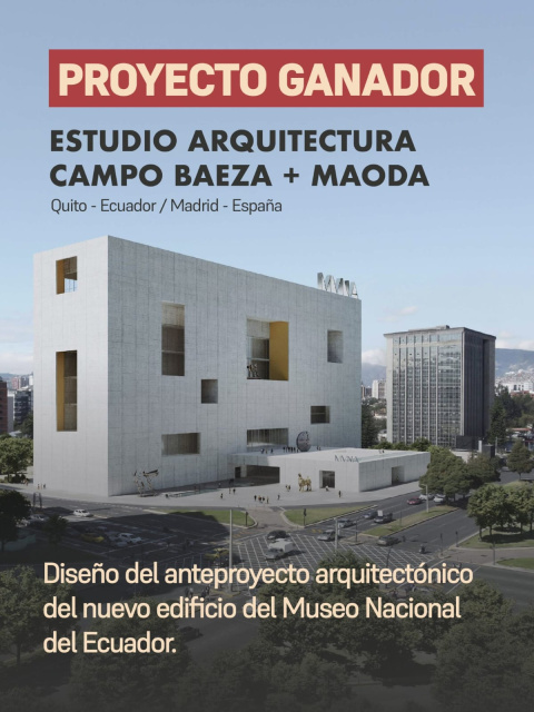 Fachada del nuevo proyecto arquitéctonico del Museo Nacional.