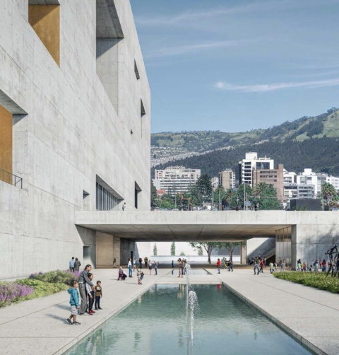 Entrada del nuevo Museo Nacional.