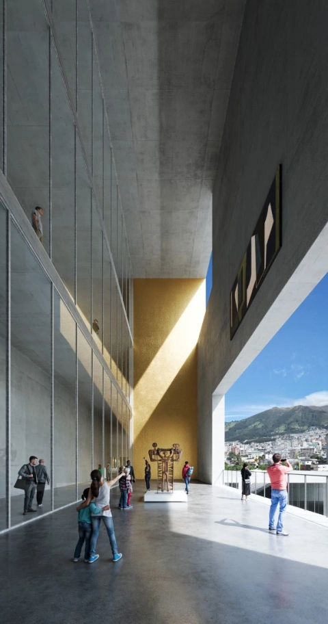 Terraza del Nuevo Museo Nacional.