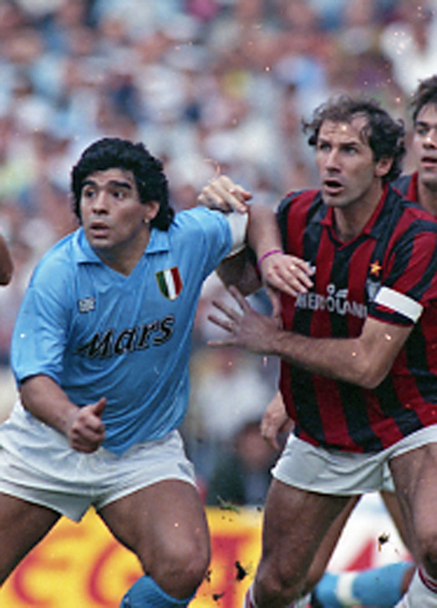 Franco Baresi es considerado uno de los mejores defensas en la historia del fútbol.