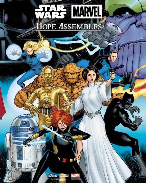 Star Wars y Marvel unirán sus universos en Hope Assembles, un cómic que juntará a Darth Vader, Doctor Doom, Spider-Man y Luke Skywalker en 2027.