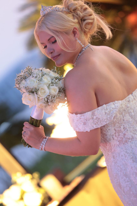 Detalle del vestido de María Gabriela