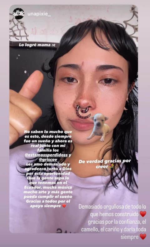 Pixie, integrante de Estamos Perdidos en Instagram.