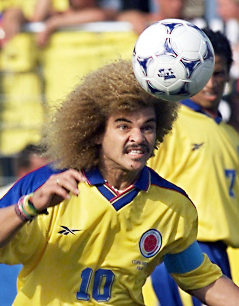 Carlos Valderrama jugó tres Mundiales con la selección colombiana.