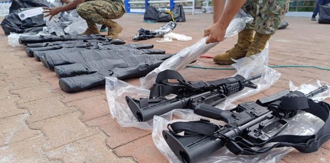 Descubren tráfico de armas en una isla del Golfo de Guayaquil