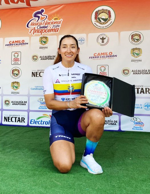 Miryam Núñez, campeona de la Clásica de Anapoima en Colombia