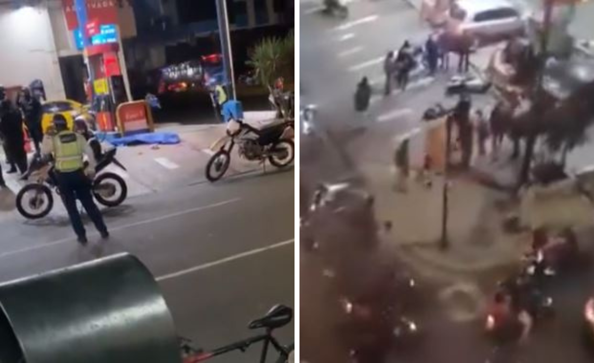Alarma en el centro de Guayaquil por una balacera en gasolinera