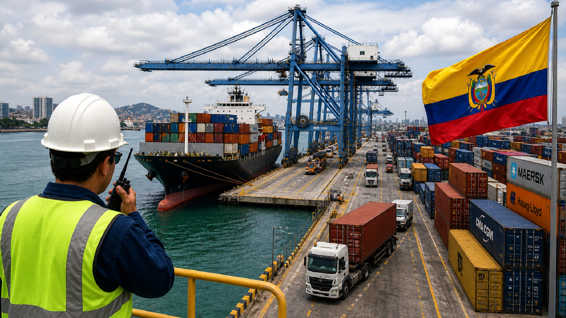 Ecuador amplía su red de acuerdos comerciales y abre nuevos mercados, pero enfrenta cuellos de botella en energía, costos y logística que encarecen exportar.